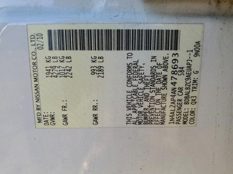 2010 Nissan Altima Base