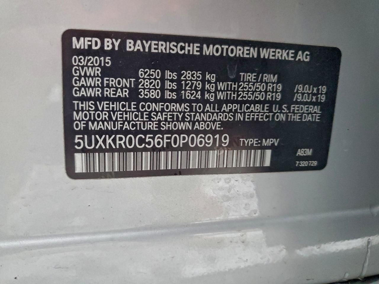 2015 BMW X5 Xdrive35i