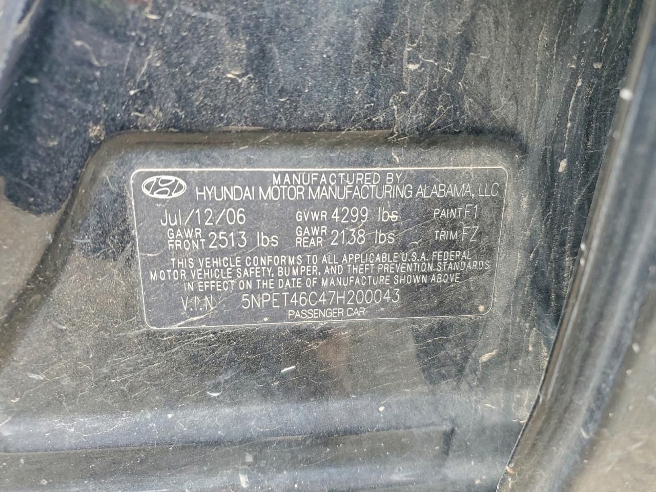 2007 Hyundai Sonata gls