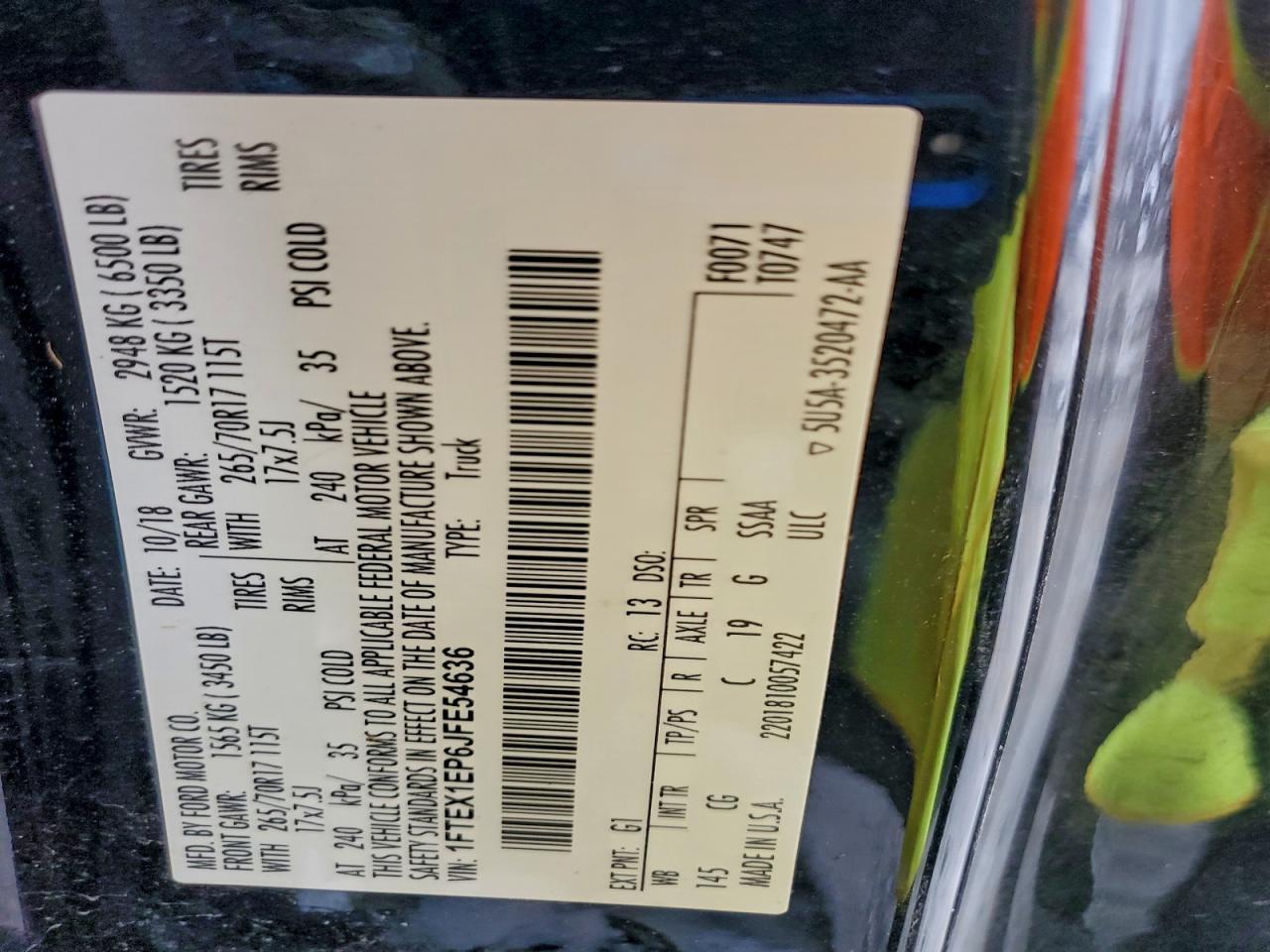 2018 Ford F150 Super cab