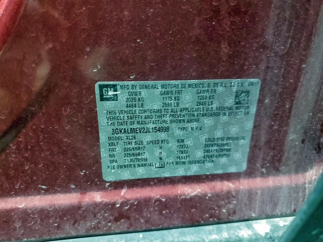 2018 GMC Terrain sle