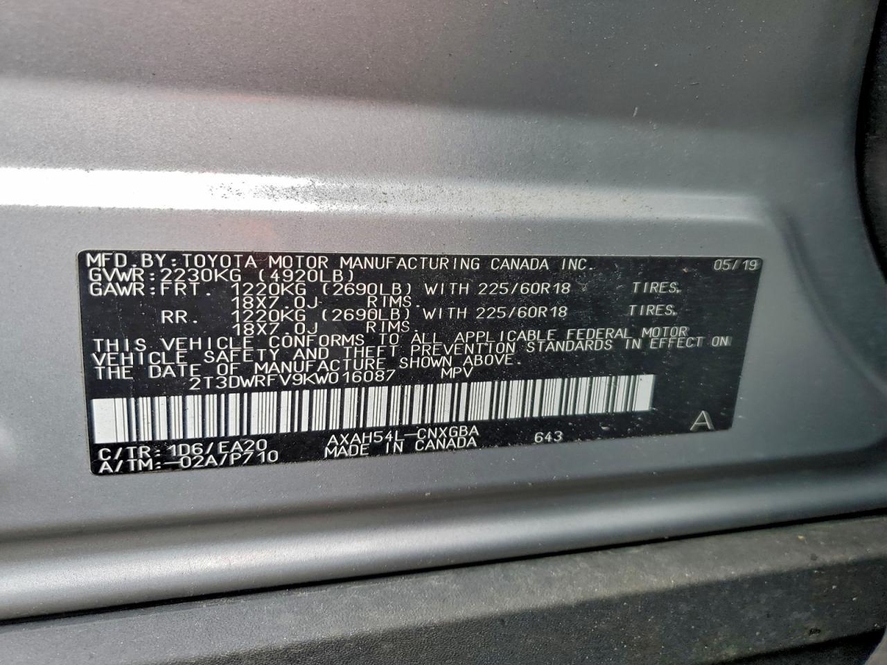 2019 Toyota Rav4 Limited