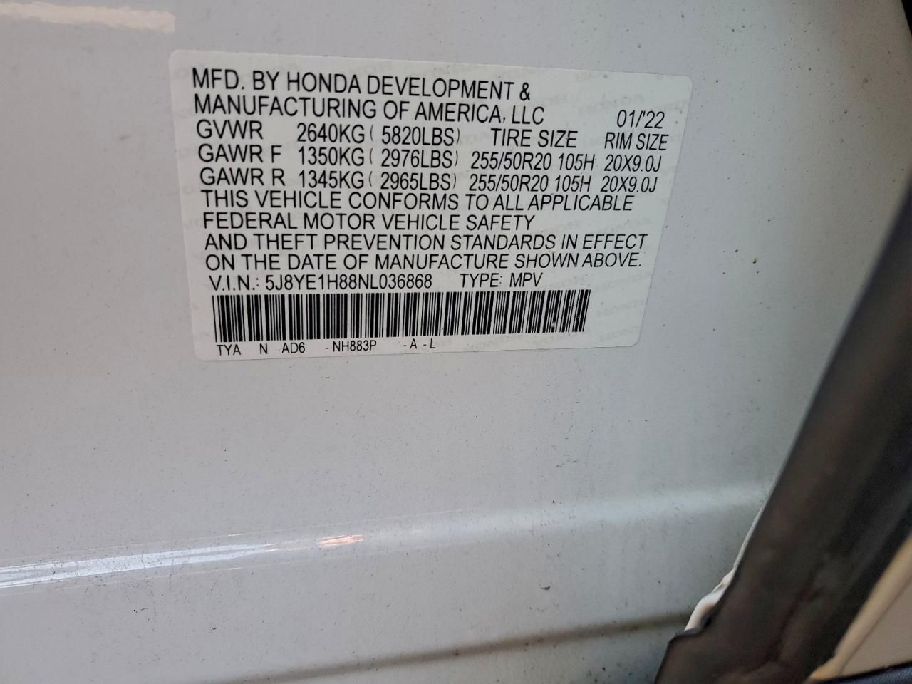 2022 Acura Mdx Advance