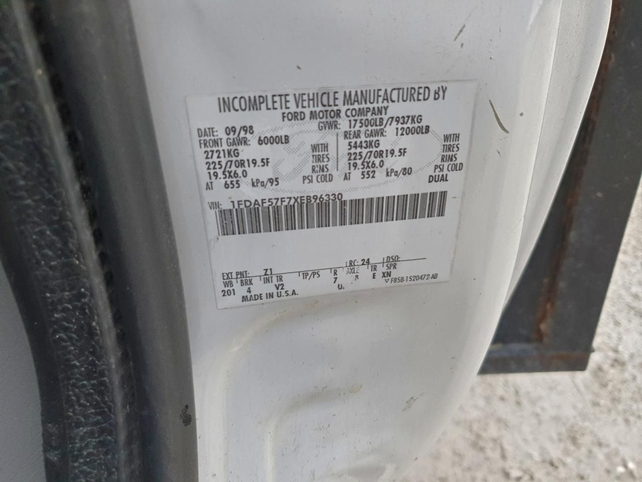 1999 Ford F550 Super Duty