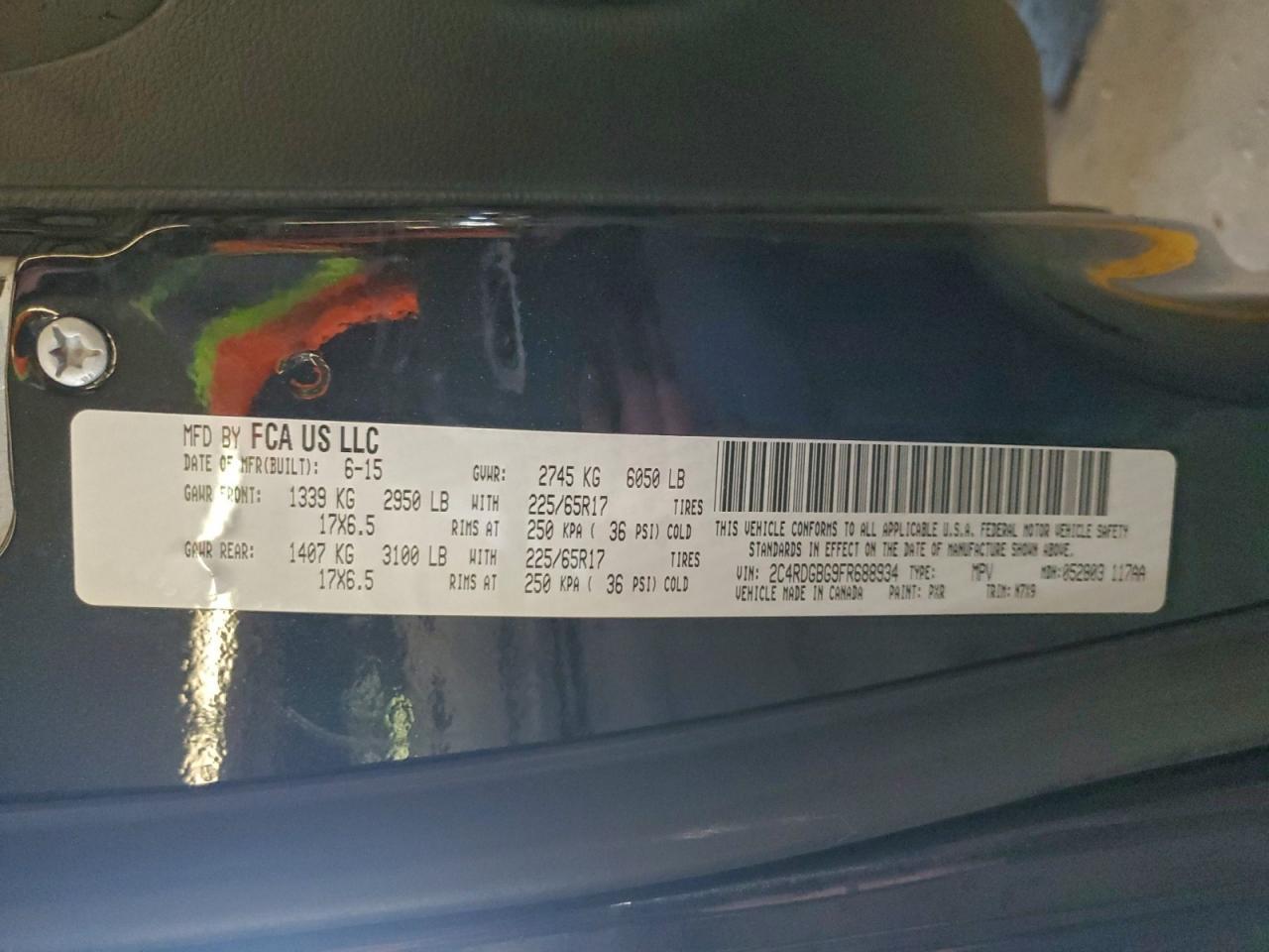 2015 Dodge Grand Caravan se