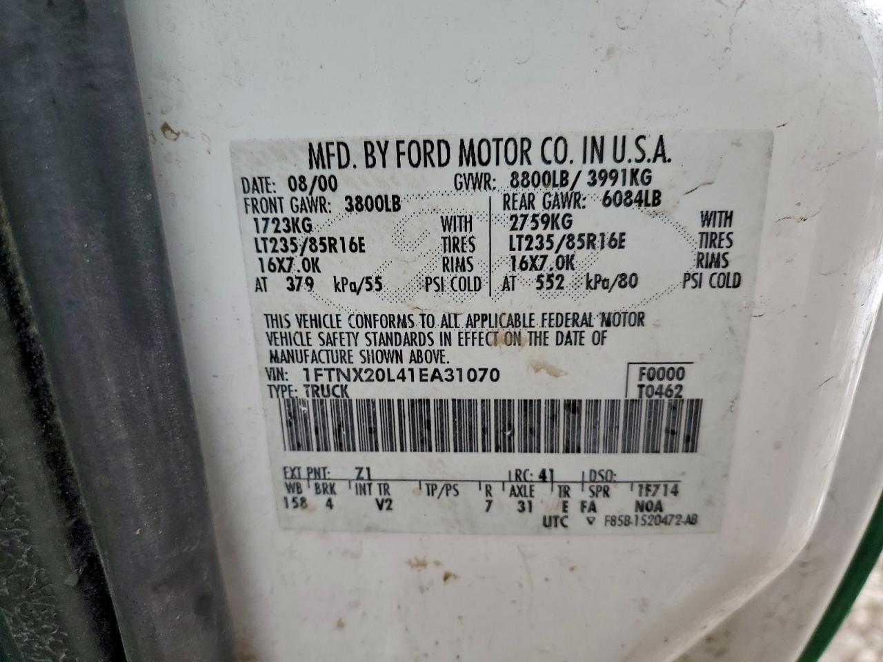 2001 Ford F250 Super Duty