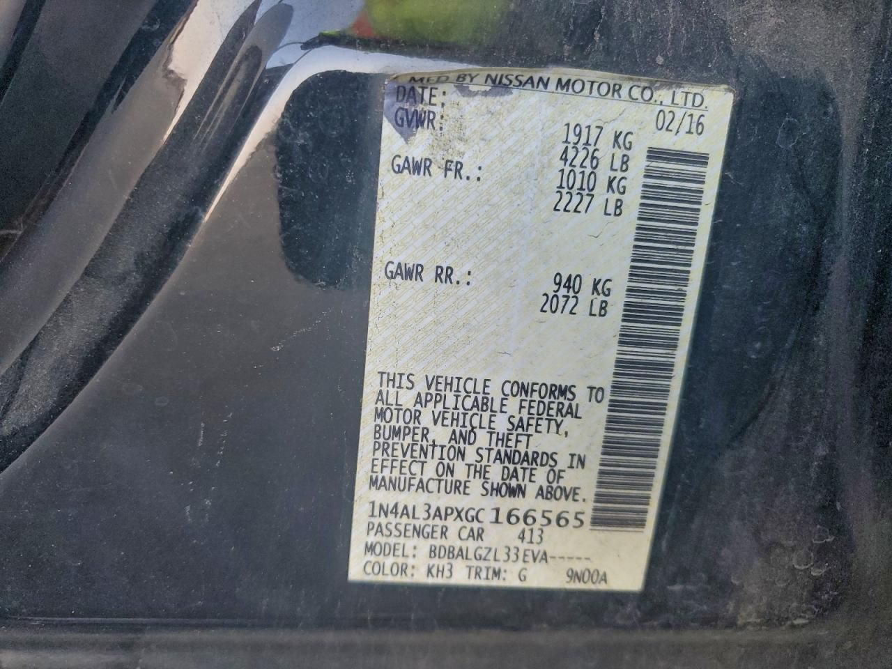 2016 Nissan Altima 2.5