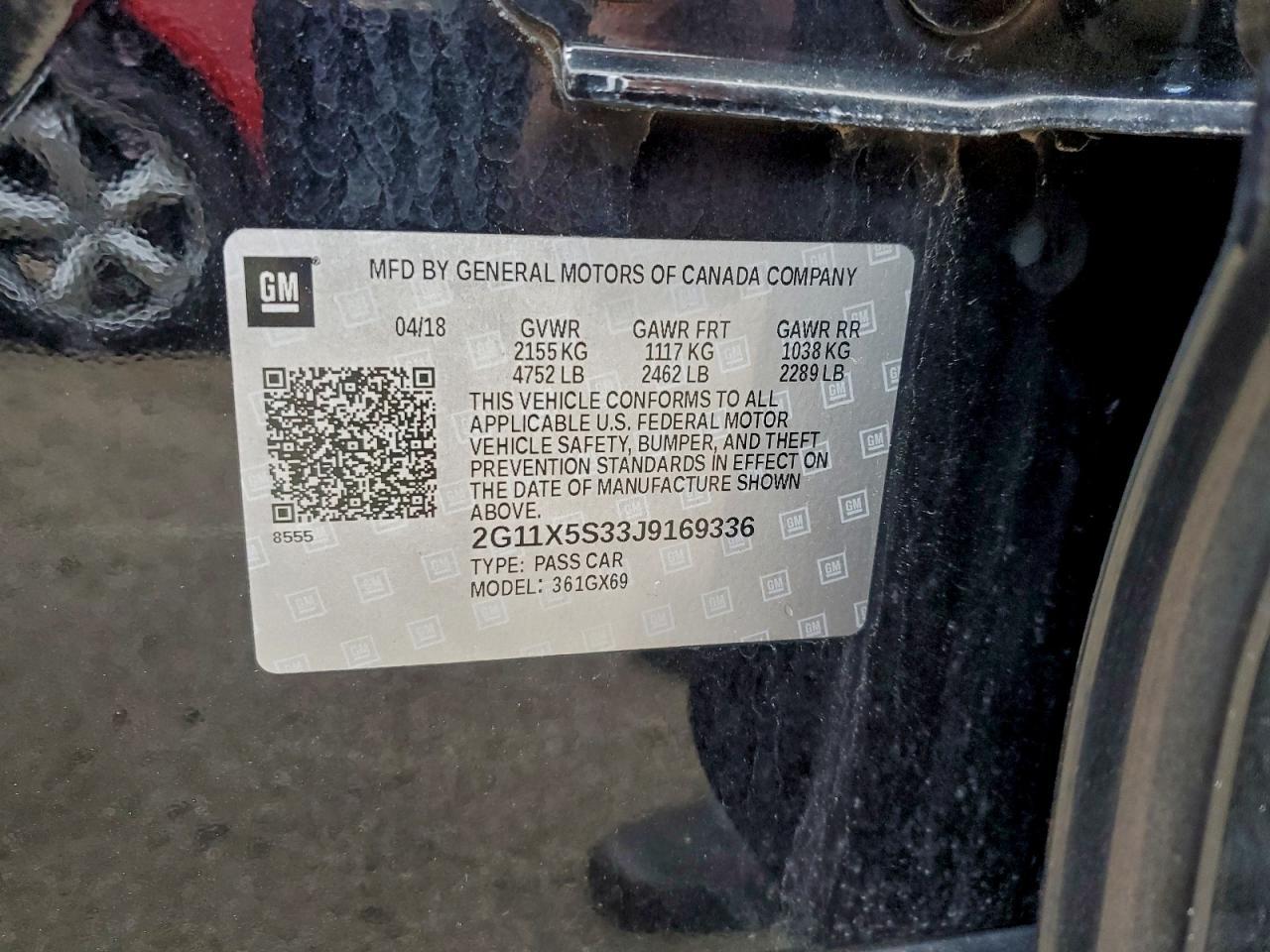 2018 Chevrolet Impala ls