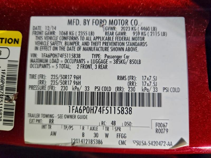 2015 Ford Fusion se