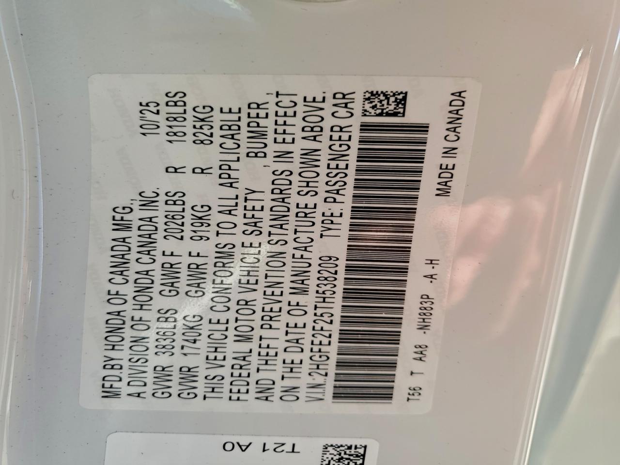 2026 Honda Civic lx