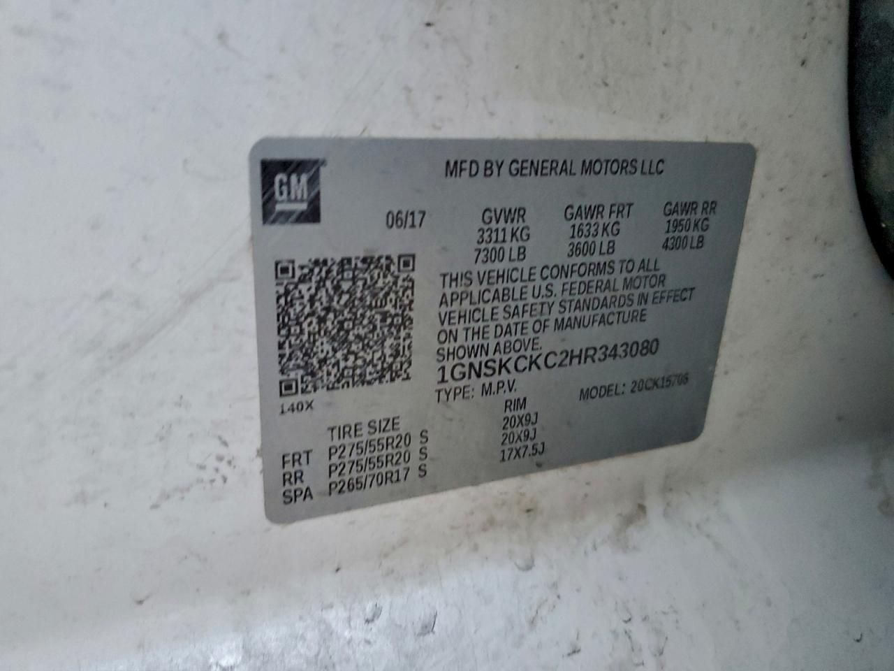 2017 Chevrolet Tahoe K1500 Premier