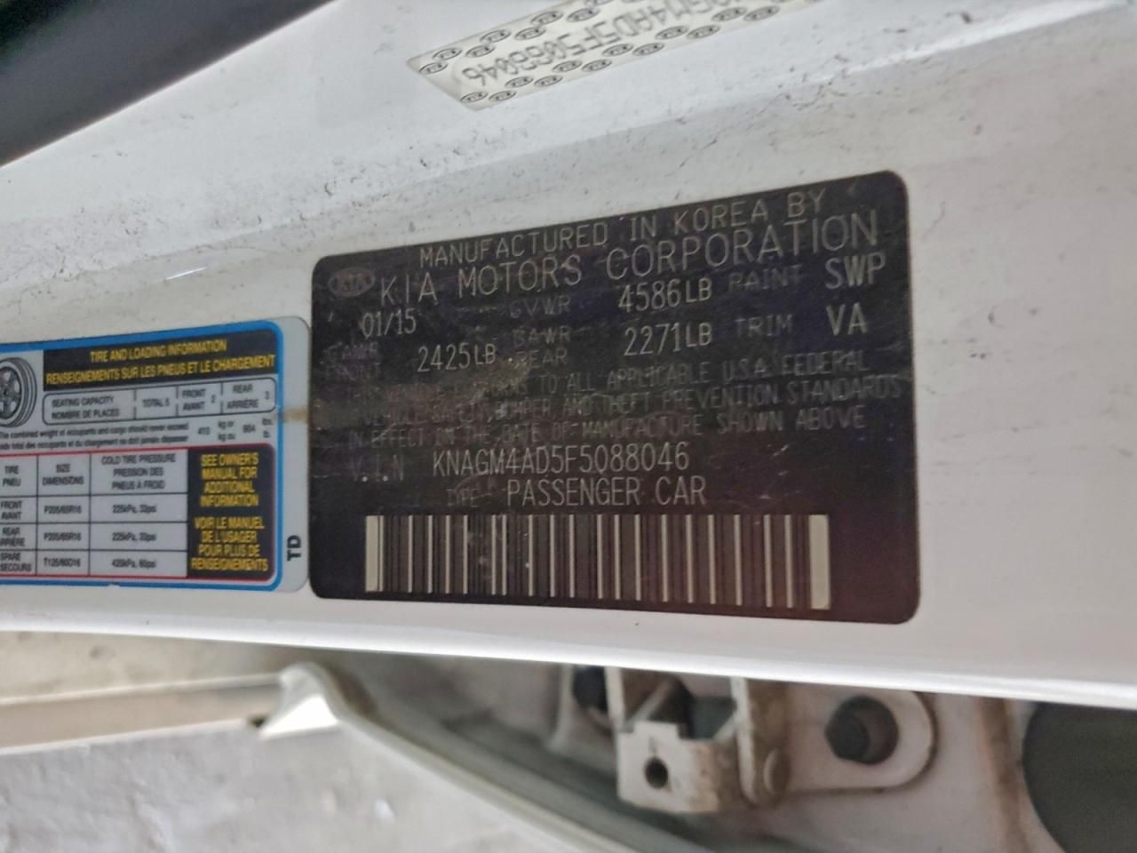 2015 KIA Optima Hybrid