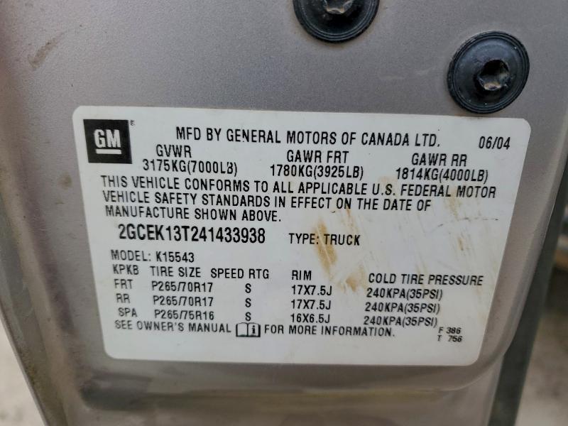 2004 Chevrolet Silverado K1500