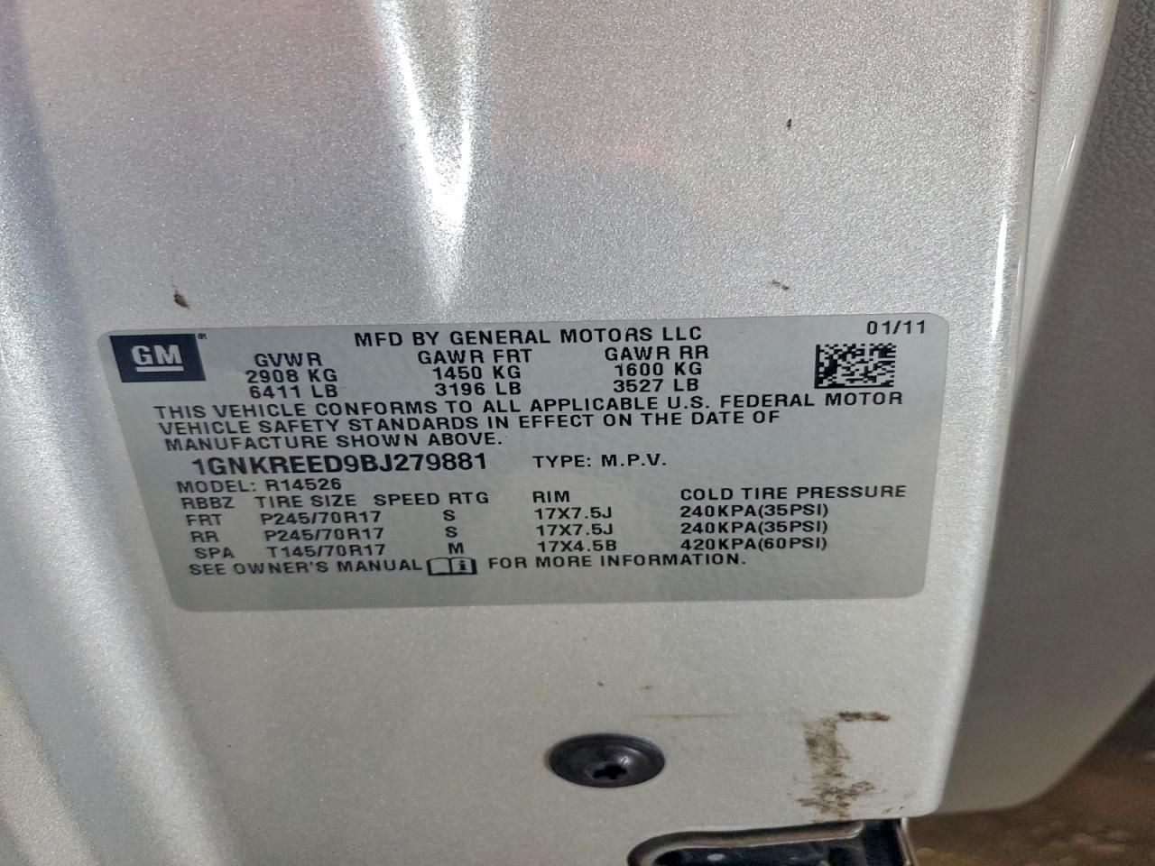 2011 Chevrolet Traverse ls