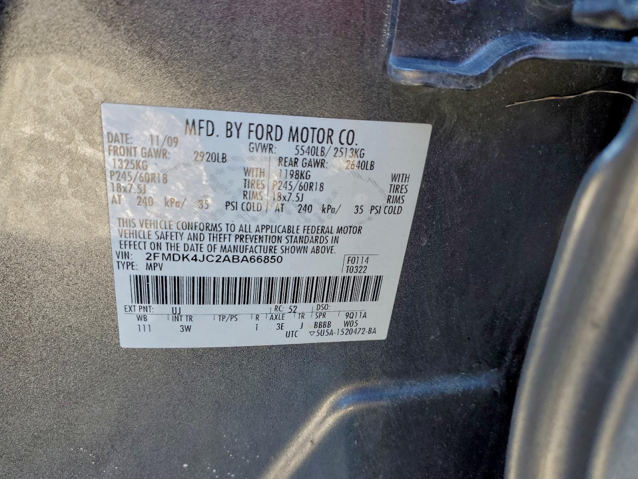 2010 Ford Edge sel