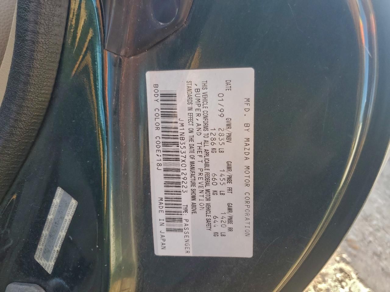 1999 Mazda Mx-5 Miata