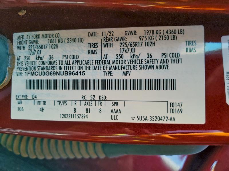2022 Ford Escape se