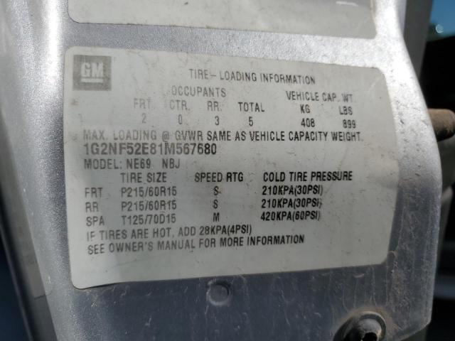 2001 Pontiac Grand am SE1