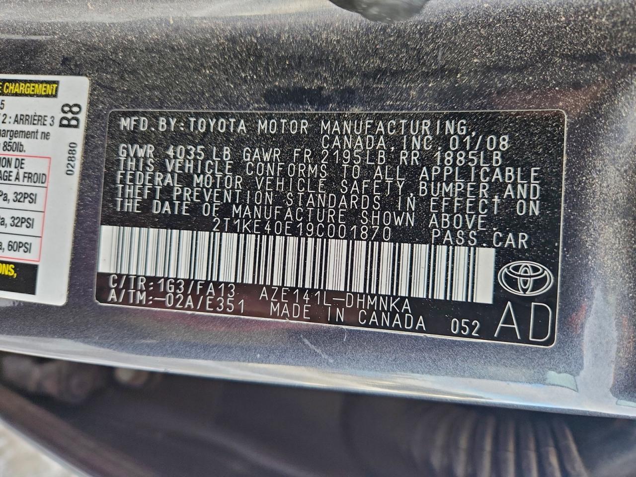 2009 Toyota Corolla Matrix s