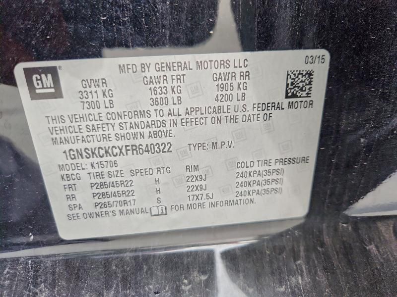 2015 Chevrolet Tahoe K1500 ltz