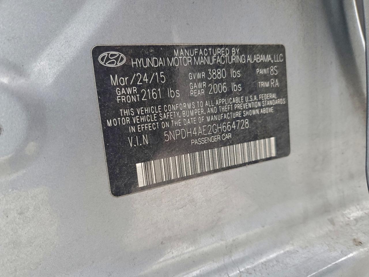 2016 Hyundai Elantra se