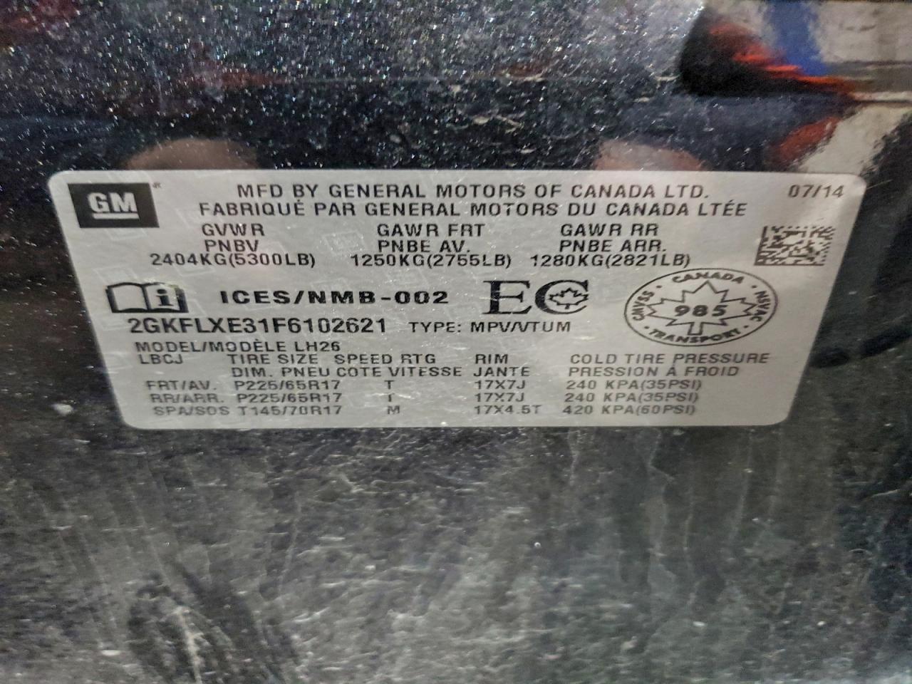 2015 GMC Terrain slt