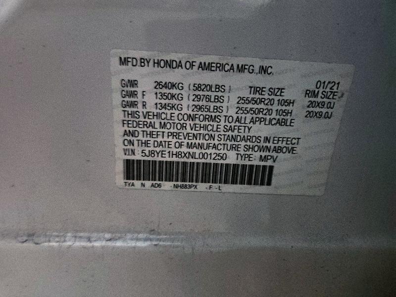 2022 Acura Mdx Advance