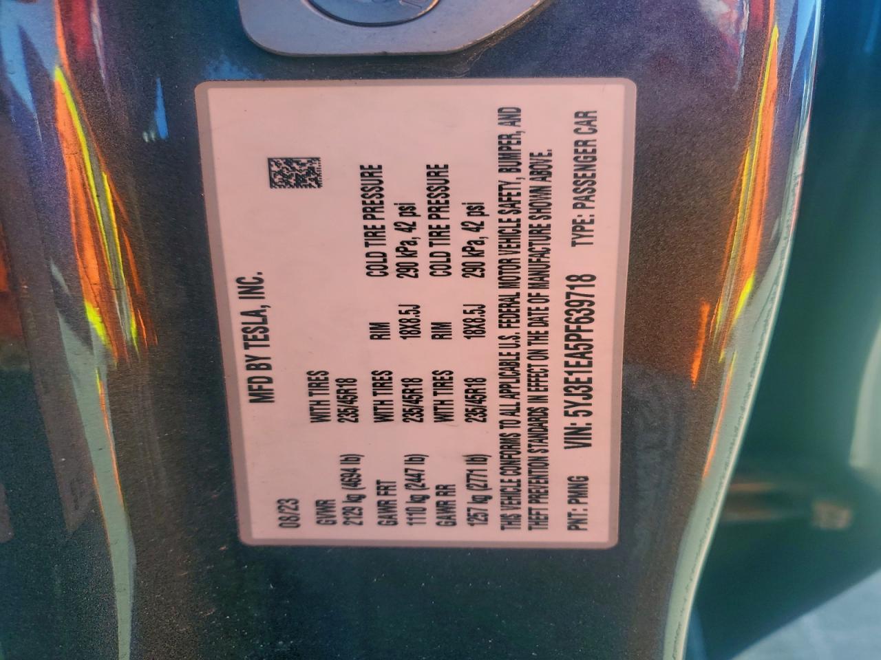 2023 Tesla Model 3