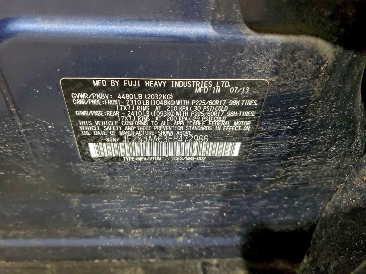 2014 Subaru Forester 2.5i