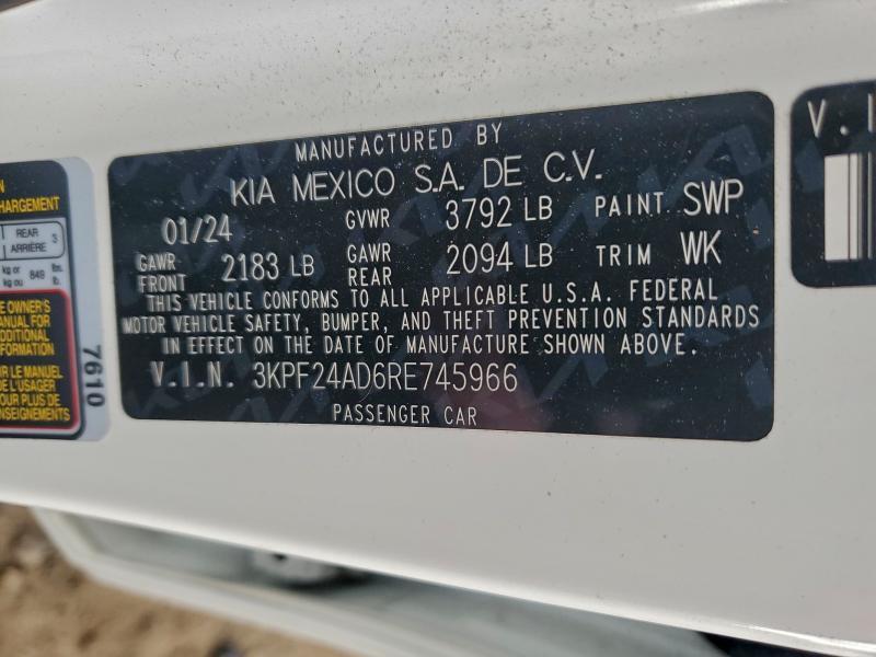2024 KIA Forte lxs