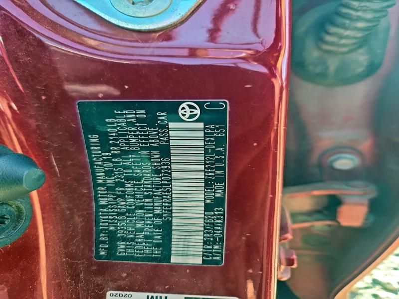 2020 Toyota Corolla le