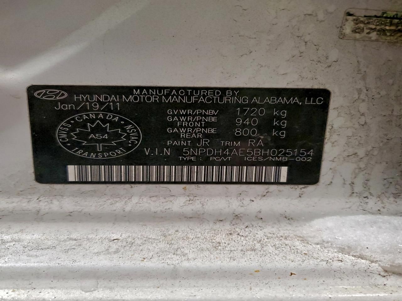 2011 Hyundai Elantra gls