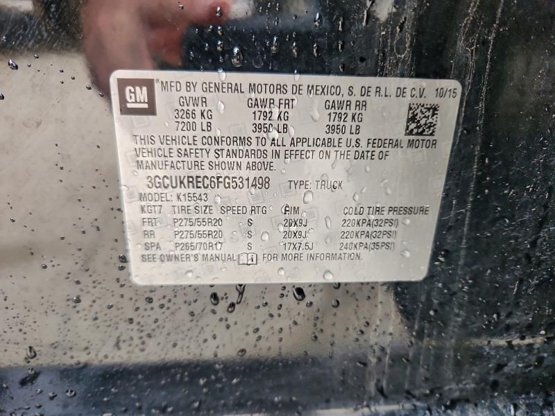 2015 Chevrolet Silverado K1500 lt