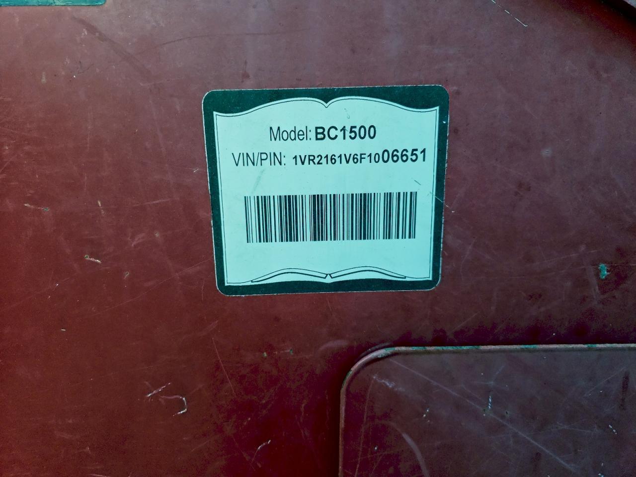 2015 Vermeer BC1500 Wood Chipper