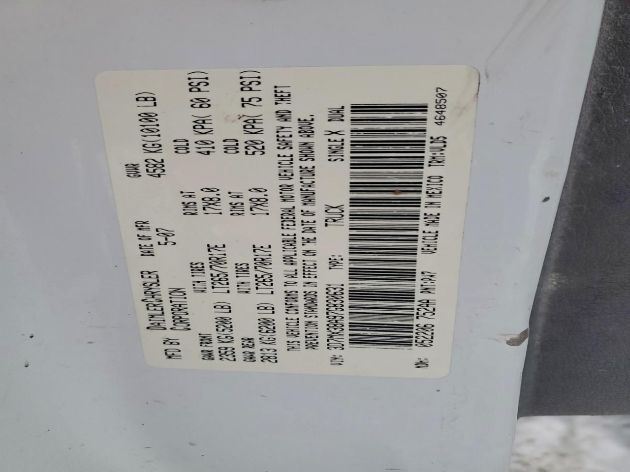 2007 Dodge RAM 3500 ST