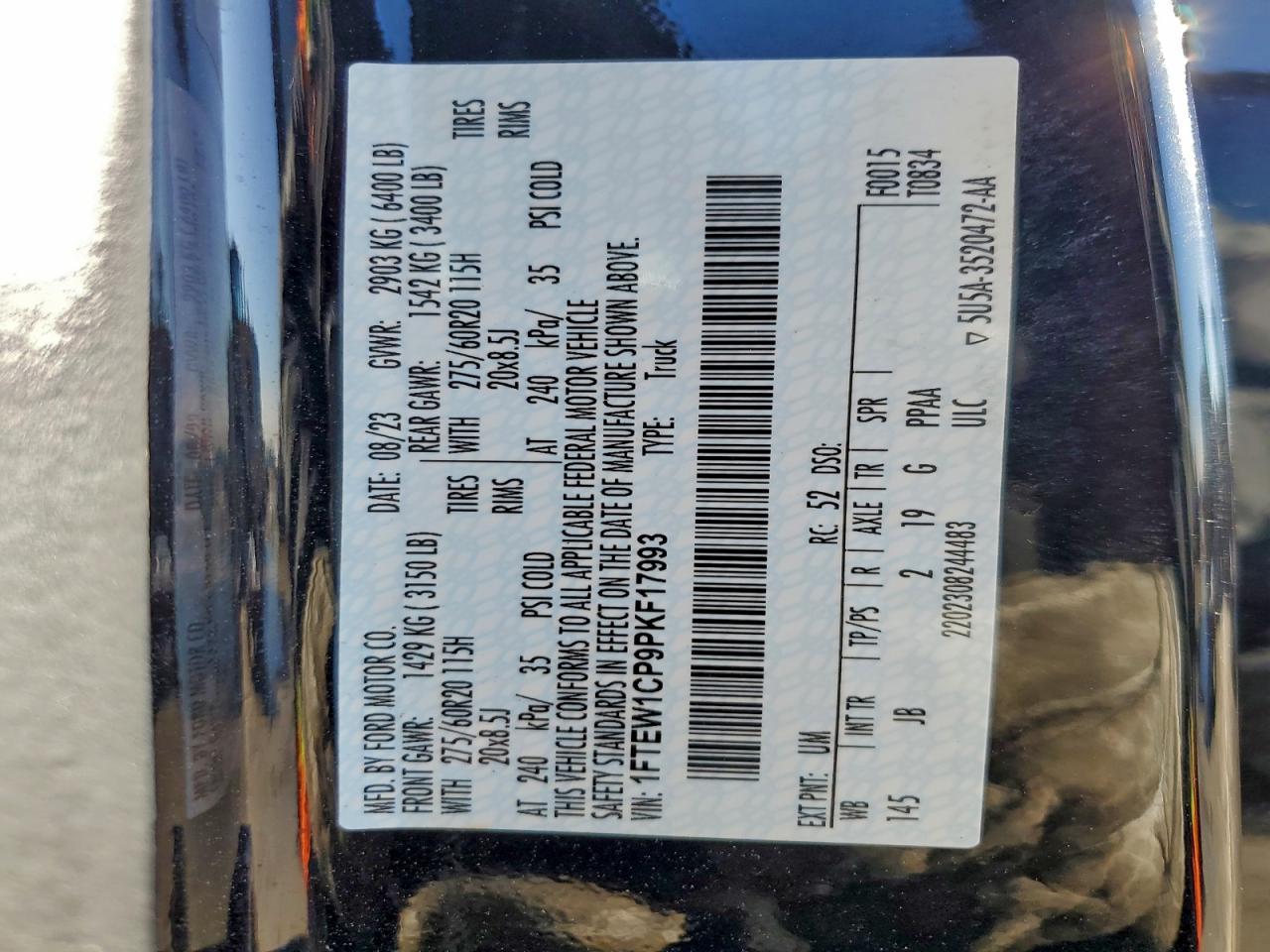 2023 Ford F150 Supercrew