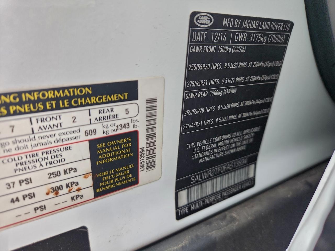 2015 Land Rover Range Rover Sport sc