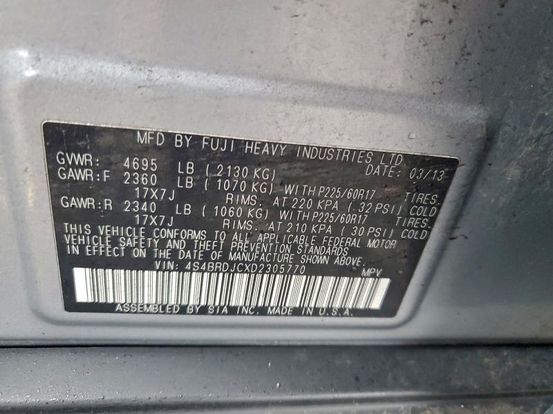 2013 Subaru Outback 3.6r Limited