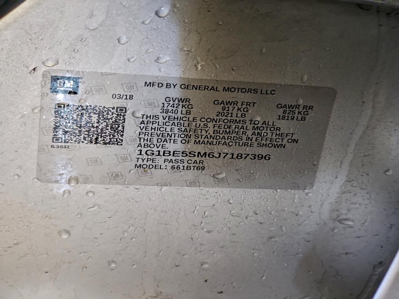 2018 Chevrolet Cruze lt