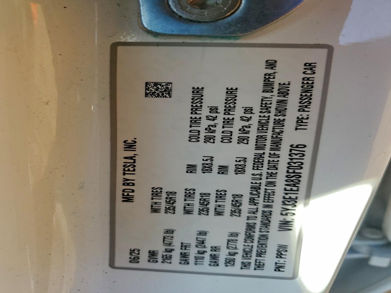 2025 Tesla Model 3