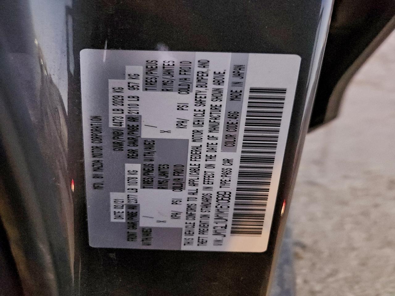 2021 Mazda 6 Sport