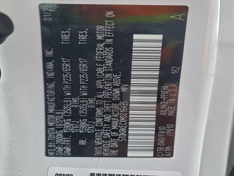 2021 Toyota Sienna le