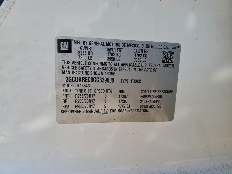 2016 Chevrolet Silverado K1500 lt