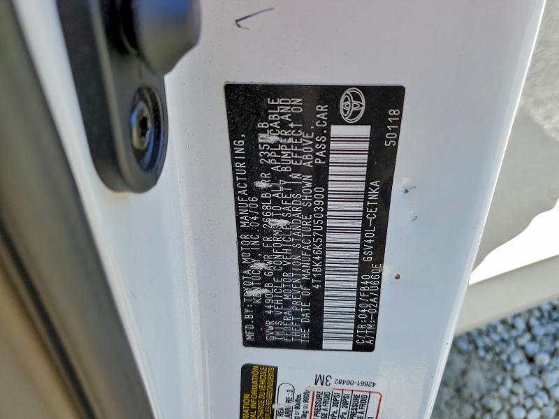 2007 Toyota Camry le