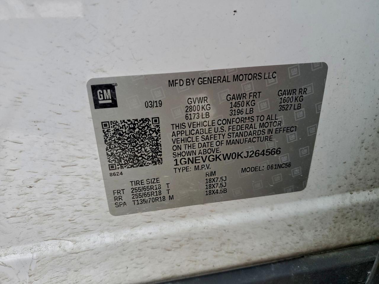 2019 Chevrolet Traverse lt