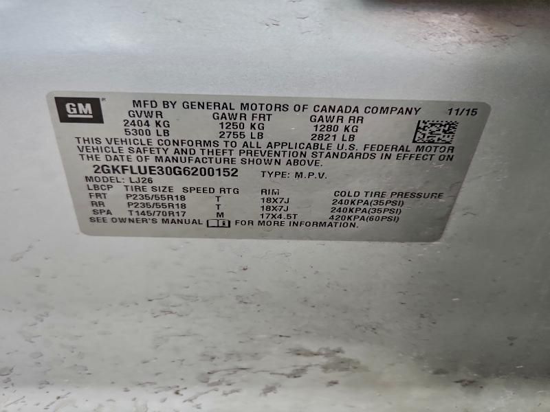 2016 GMC Terrain slt