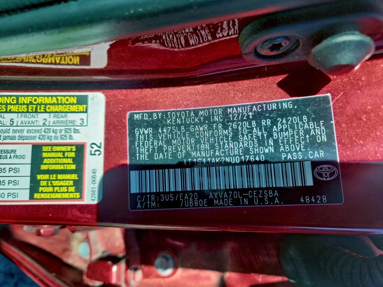 2022 Toyota Camry se