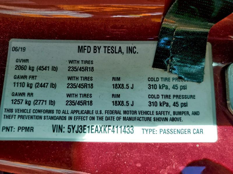 2019 Tesla Model 3