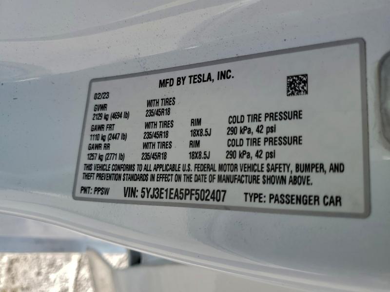 2023 Tesla Model 3