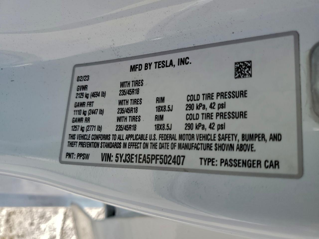 2023 Tesla Model 3